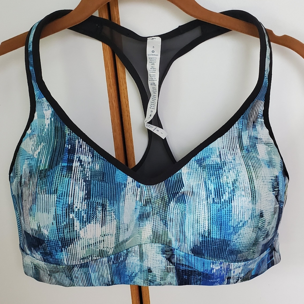 Lululemon Speed Up Bra Sun Dazed Multi Mesh Bra 8